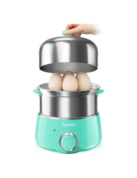 Cocinero de Huevos Duro CACHOO Aqua 14 Huevos 30 Min Temporizador