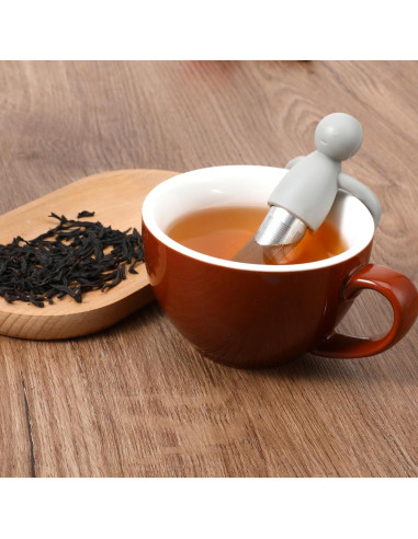 Infusor de Té Lusofie - Acero Inoxidable y Silicona - 2 Piezas