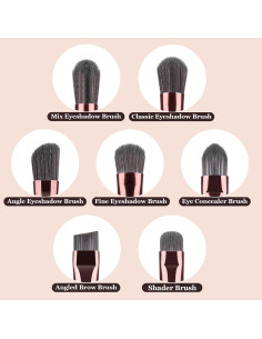 Juego de Brochas de Maquillaje para Ojos YUESHENNAN 7 Piezas 2