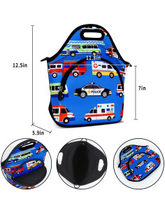 Bolsa de Almuerzo Térmica Niebla Violeta Neopreno Azul 12.9L 2