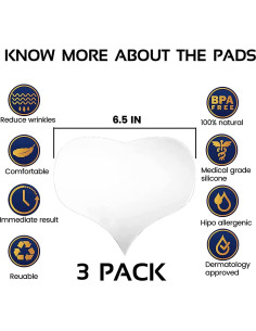 Parche Antarrugas para el Pecho Skywee - Set de 3 Parches de Silicona Reutilizables 2