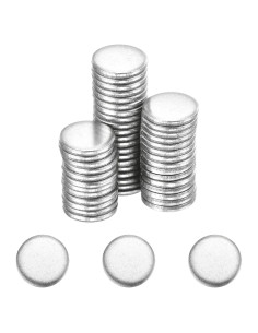 Etiquetas de Acero Inoxidable MECCANIXITY 50Pcs 6mm para Joyería