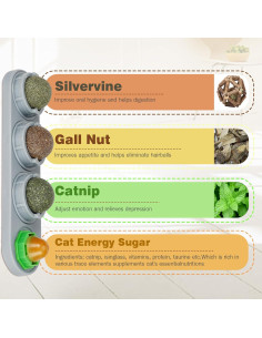 Bola de Hierba Gatera SINROBO - Juguetes Comestibles para Gatos 2