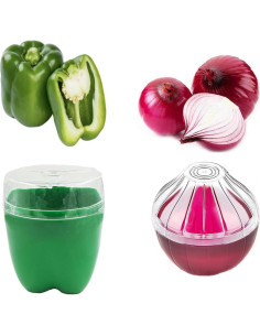 Set de 5 Contenedores de Almacenamiento yamesu - Frutas y Verduras 2