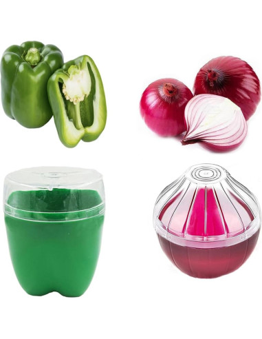 Set de 5 Contenedores de Almacenamiento yamesu - Frutas y Verduras