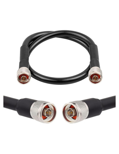 Cable Coaxial KMR400 0.61m N Macho a N Macho Ultra Baja Pérdida