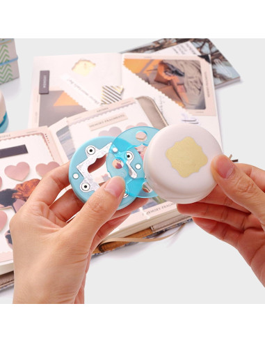 Troqueladora de Manualidades Cyrank - Esquinas Redondeadas, 4 Hojas