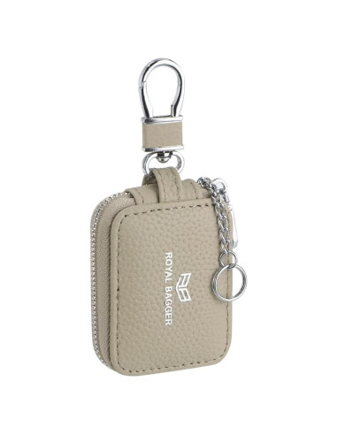 Mini Bolsa de Auriculares de Cuero Genuino Royal Bagger 2901