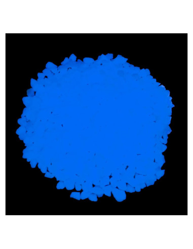 Piedras Brillantes Luminiscentes MLOLM 0.91 kg Azul Cielo