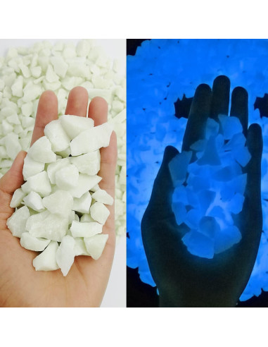 Piedras Brillantes Luminiscentes MLOLM 0.91 kg Azul Cielo