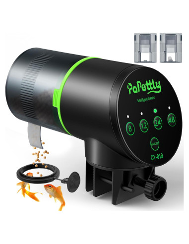 Dispensador Automático de Comida para Peces Papettly 200ml