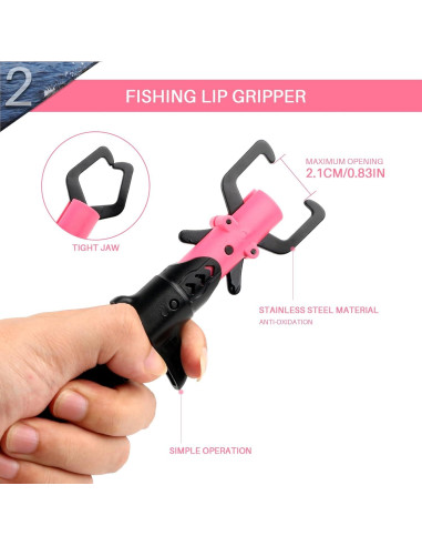 Kit de Herramientas de Pesca Mouhike - Pinzas y Agarrador 22.6 cm