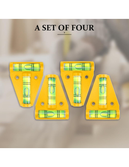Niveladores Magnéticos para RV Lecctso - 4 Piezas Amarillo