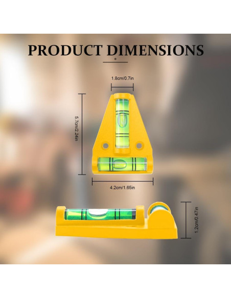 Niveladores Magnéticos para RV Lecctso - 4 Piezas Amarillo