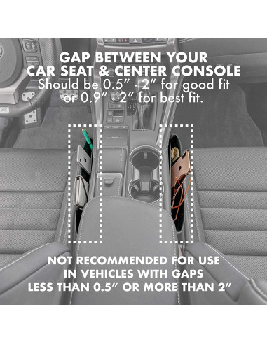 Organizador Lateral para Automóvil AUGEN Car-Pocket2 Gris