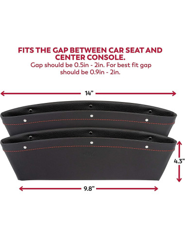 Organizador Lateral para Automóvil AUGEN Car-Pocket2 Gris