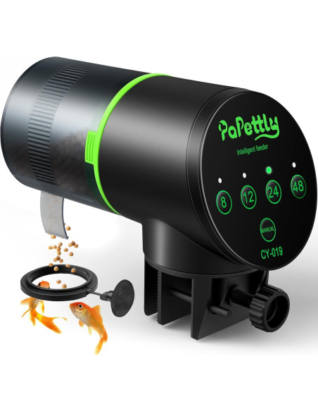 Dispensador Automático de Comida para Peces Papettly 200ml