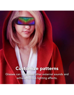 Gafas LED Inteligentes Wisoqu con Control APP Bluetooth 2