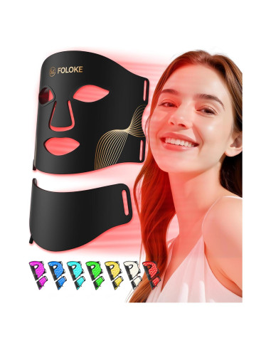 Máscara de Terapia de Luz LED FOLOKE para Cuidado de la Piel