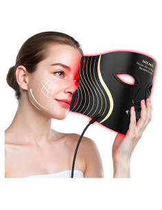 Máscara de Terapia de Luz Roja KYDJ LED 7 Colores Antienvejecimiento