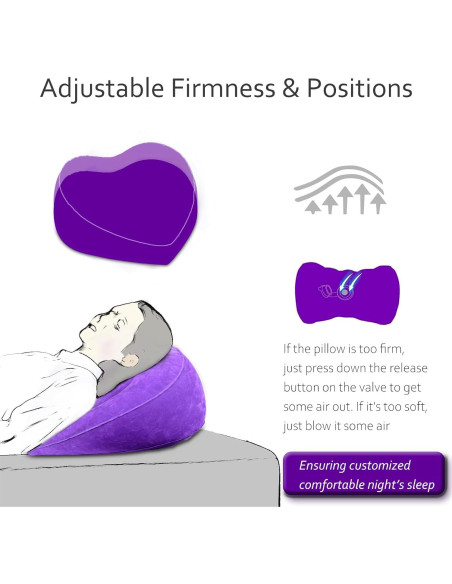 Almohada Inflable de Elevación de Piernas Hawtail - Corazón