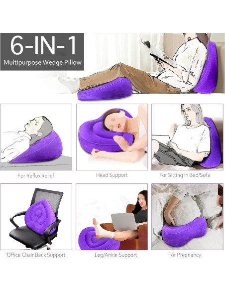 Almohada Inflable de Elevación de Piernas Hawtail - Corazón