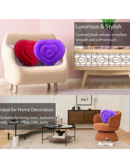 Almohada Inflable de Elevación de Piernas Hawtail - Corazón