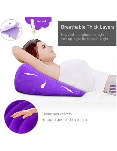 Almohada Inflable de Elevación de Piernas Hawtail - Corazón