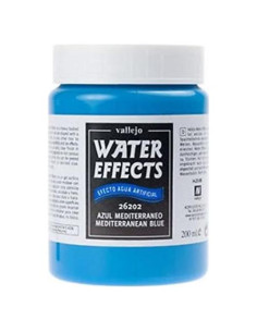 Gel Acrílico Efecto Agua Azul Mediterráneo 200ml Vallejo