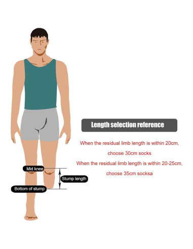 Calcetines Protésicos YOUTHINK 5PCS Algodón Suave Mediano