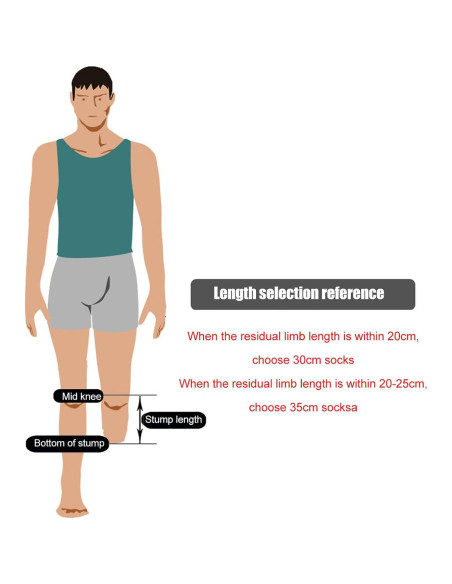 Calcetines Protésicos YOUTHINK 5PCS Algodón Suave Mediano