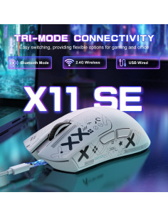 Ratón Gaming Inalámbrico ATTACK SHARK X11SE 22000 DPI Ultra-Ligero 2