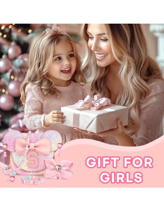 Set de Monedero Rosa Brillante para Niñas - Juguetes Mini Ratón 2