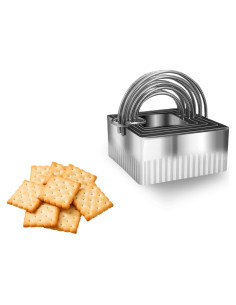 Juego de Cortadores de Galletas Cuadrados Kofebe 5PCS Acero Inoxidable