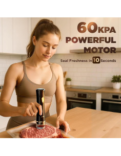 Sellador de Alimentos al Vacío AOSKI Compacto Automático 10 Bolsas 2