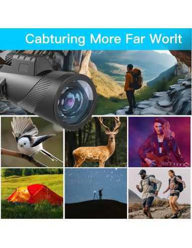 Monóculo 10x42 EOQIFJM HD Impermeable con Trípode