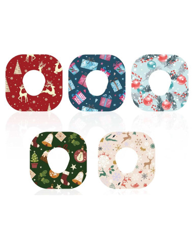 25 Piezas Parches Adhesivos Dexcom G7 Navidad Impermeables