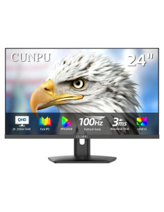 Monitor de Juegos CUNPU 24" QHD 100Hz IPS Ajustable