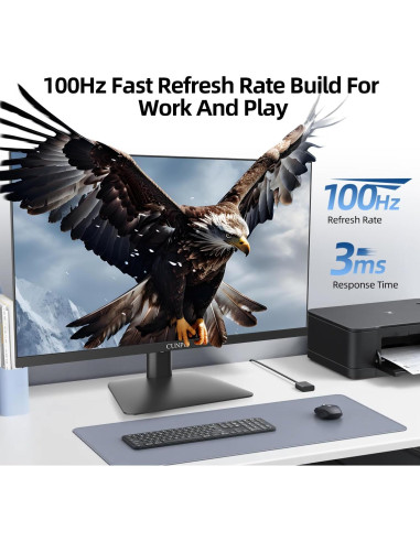 Monitor de Juegos CUNPU 24" QHD 100Hz IPS Ajustable