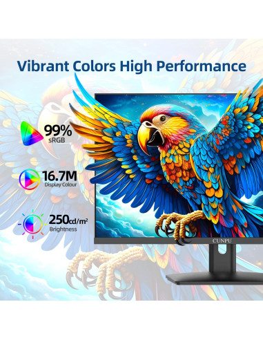 Monitor de Juegos CUNPU 24" QHD 100Hz IPS Ajustable