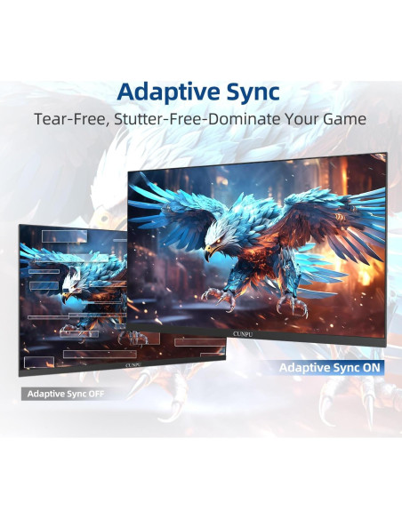 Monitor de Juegos CUNPU 24" QHD 100Hz IPS Ajustable