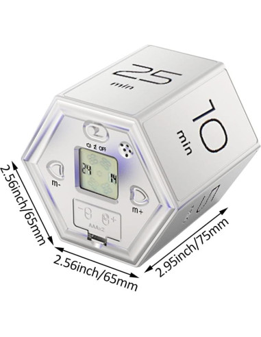 Temporizador Digital Hexagonal Magnético SIUKE para Cocina