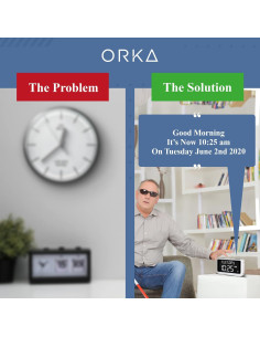Reloj Hablante ORKA Digital con Alarmas y Grabación de Voz 2