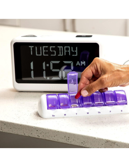 Reloj Hablante ORKA Digital con Alarmas y Grabación de Voz