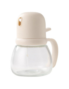 Pulverizador de Aceite de Oliva JIMMEAL 350ml Vidrio Beige