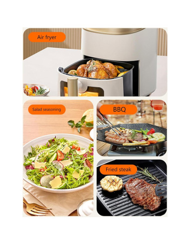 Pulverizador de Aceite de Oliva JIMMEAL 350ml Vidrio Beige