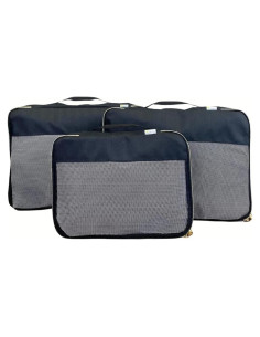 Set de 3 Cubos de Empaque Itzy Ritzy - Grandes, Negros