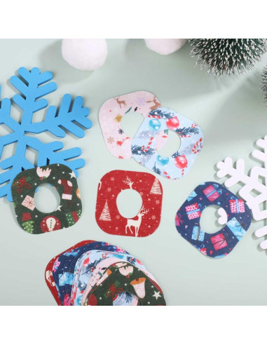 25 Piezas Parches Adhesivos Dexcom G7 Navidad Impermeables