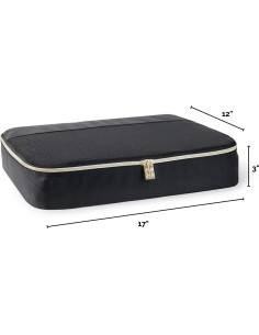 Set de 3 Cubos de Empaque Itzy Ritzy - Grandes, Negros 2