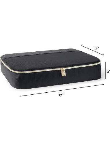 Set de 3 Cubos de Empaque Itzy Ritzy - Grandes, Negros